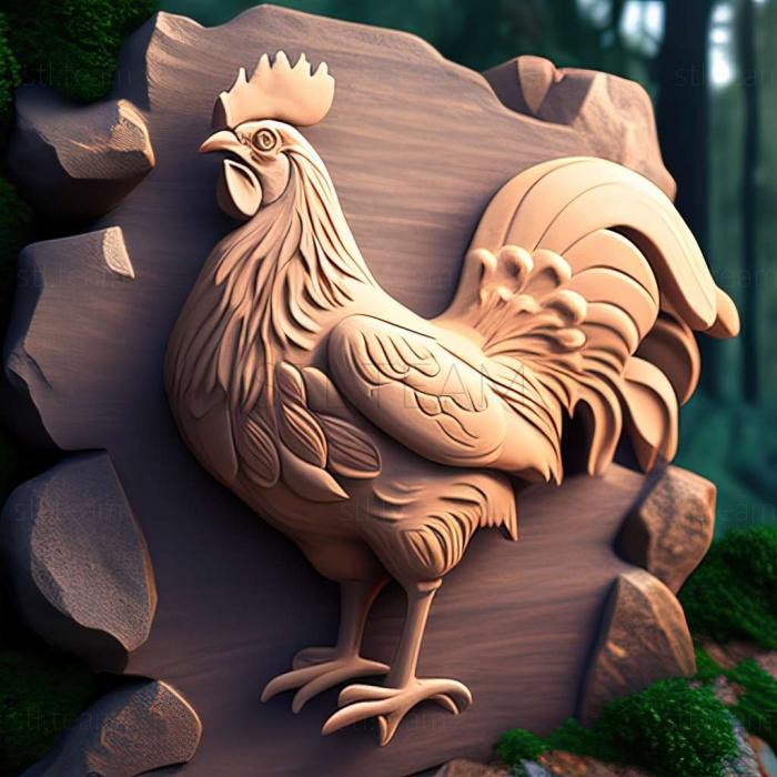 Animals chicken 3d model